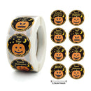 500Pcs Halloween Stickers Funny Pumpkin Emote Ghost Paper Stickers for Gift Packing Bag Sealing Labels Halloween Decoration 2024