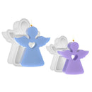 Cute Angel Candle Silicone Mold Gypsum Car Mounted Incense Expanding Gypsum Decoration Mold Easter Aromatherapy Candle Mold