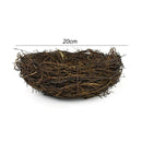 Artificial Rattan Round Nest Cages Easter Eggs Storage Simulated Bird's Nest Easter Party Tree Decoration DIY Craft Bird House
