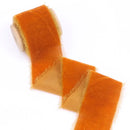 1m/roll Flocking Hand Teared Velvet Ribbon DIY Cake Gift Decoration Wedding Invitation Bracelet Flower Hand Teared Velvet Ribbon