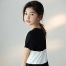 8 To 16 Years, Girls Dress 2022 New Kids Summer Clothes Teenage Casual Dress Patchwork 100% Cotton Soft Mommy and Me ,