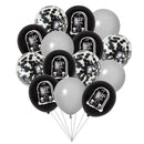 30Pcs Death To My Twenties Birthday Decorations,Black Confetti Balloons for Man Lady Funeral 30th Birthday Party Supplies