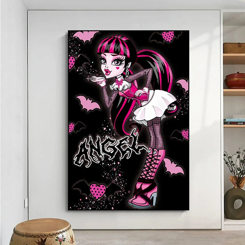 Cartoon Monster High Classic Anime Poster HD Quality Poster Wall Art Painting Study Posters Wall Stickers