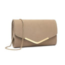 Miss Lulu WOMEN'S Envelope Clutch Evening bag with Chain Elegant handbag for wedding Party and Prom Bridal bag Festive