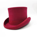 New Men Hat 100% Wool Fedora Hat Unisex Top Show Gentleman Bowler Hat Black Red Magic Hat Presidential Hat Feather Accessories