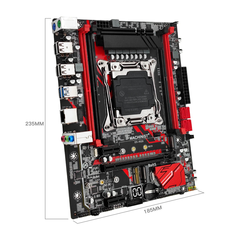 MACHINIST RS9 X99 Motherboard Support Xeon E5 V3 V4 LGA 2011-3 CPU Processor DDR4 RAM Four channel and SATA PCI-E M.2 Slot