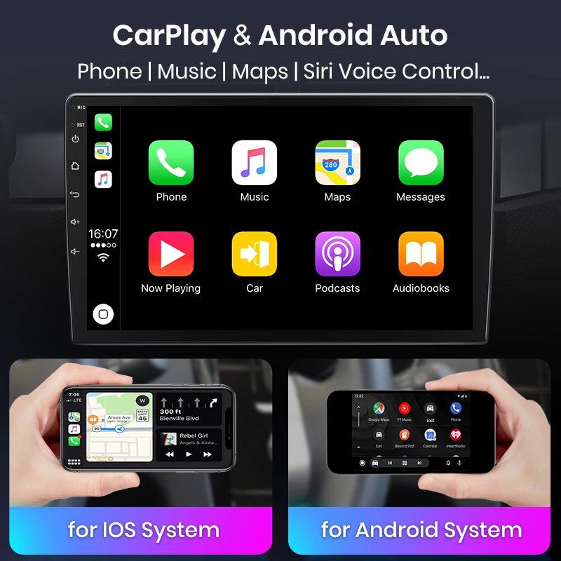 AWESAFE Wireless CarPlay for Apple Android Auto Radio for Rav4 2007 2008 2009 2010 2011 Multimedia Car Intelligent Systems