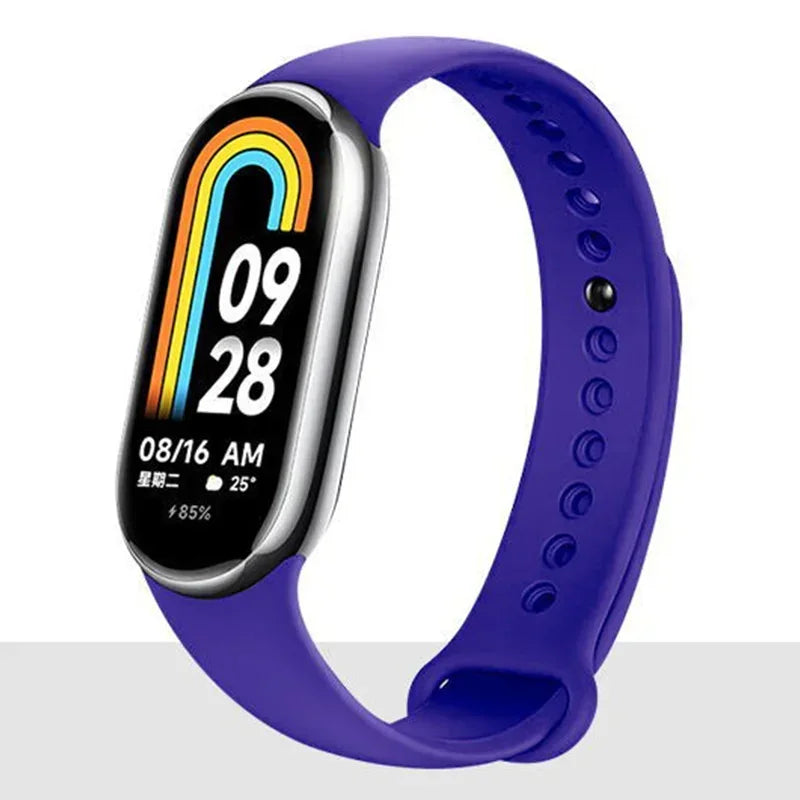Watch Strap for Xiaomi Mi Band 8-9 NFC Bracelet Accessorie Sport Silicone Smartwatch Wristband correa Mi Band 8-9 global version