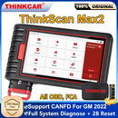 THINKCAR ThinkScan Max2 All System Diagnostic Tool OBD2 Scanner 28 Resets Bi-Directional ECU Coding Support CANFD Lifetime Free