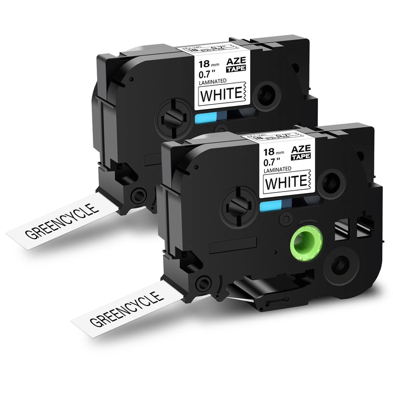 1PK-10PK Label 18mm Black on White Ribbon Replacement for Brother TZ 241 TZE 241 Label Tape for Brother P-touch Labeling Machine