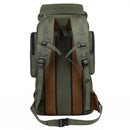 Large Capacity Hiking Backpack Outdoor Rucksack Canvas Trekking Camping Tactical Backpack for Outdoor Picnic Travel Sports
