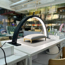 Half-moon nail lamp, three-color light adjustable brightness, LED makeup lamp, beauty, skin care, eyebrow lighting fill light