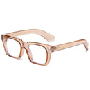 SO&EI Vintage Square Men Sunglasses Fashion Yellow Blue Shades UV400 Women Trending Rivets Punk Sun Glasses