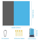 Beach Waterproof Mat 200*210cm Outdoor Picnic Blanket for Travel Hiking Camping Sports Portable Mattress
