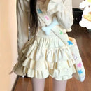 Pink JK Plush Shorts Winter Sweet Lolita Safety Short Pants Women Japanese Kawaii Ruffles Bloomers Harajuku Y2k Pumpkin Pants