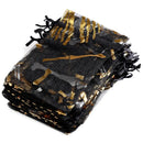 25/50pcs 10x15cm Halloween Organza Gift Bag Drawstring Spider Web Multi Color Printing Packaging Gift High Quality Candy Bag