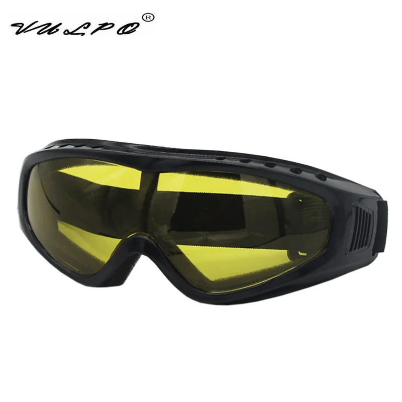 VULPO Outdoor Sports Ski Goggles Windproof Anti-fog Dustproof Goggles UV Protection Sports Ski Glasses Snowboard Skate Goggles