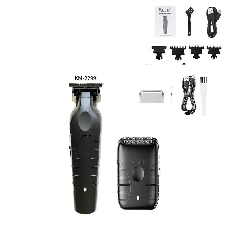 Kemei KM-2296 KM-2299 KM-T95 Professional Hair Clipper Kit Electric Shaver Male Hair Cutting Machine Men’s Trimmer Machine