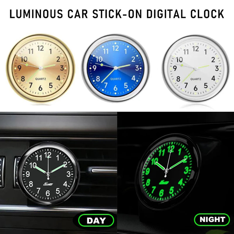 Mini Watch Car Quartz Clock Mini Electronic Clock Waterproof Bicycle Motorcycle Watch Auto Car Clock Dashboard Clock In Car