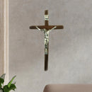 Wall Crucifix Cross Religious Statue Jesus Cross Wall Hanging Ornament for Office Entrance Living Room Thanksgiving Devout Gift