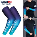 1Pair Sports Cooling Cycling Arm Sleeves Anti-UV Protection Elastic Arm Cover for Driving Running Basketball Football Golf