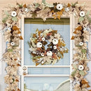 Artificial Maple Leaves Garland Pumpkin Fake Plants Autumn Fall Home Decoration Thanksgiving Halloween Christmas Wedding Decor