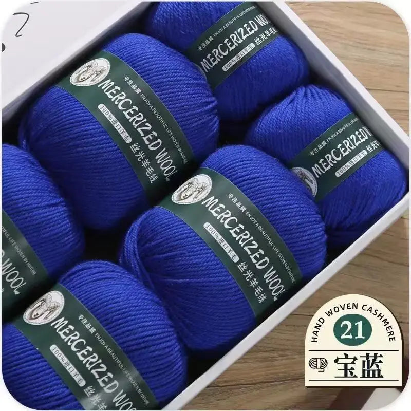 Hand-knitted Mongolian Cashmere Yarn for Cardigan Hat and Sweater, Worsted Woolen Wool, Hand-knitted Thread, 100g