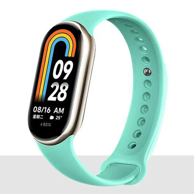 Watch Strap for Xiaomi Mi Band 8-9 NFC Bracelet Accessorie Sport Silicone Smartwatch Wristband correa Mi Band 8-9 global version