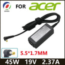 19V 2.37A 45W 5.5*1.7MM Laptop Adapter Charger For Acer Aspire 3 A314-31 A515-51-3509 E5-573-516D Series Notebook Power Supply
