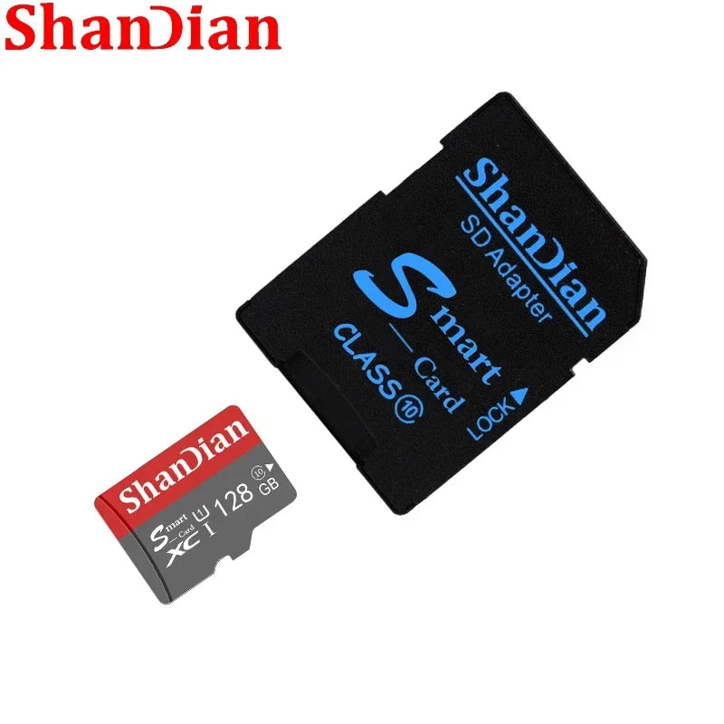 SHANDIAN Smart SD Card 32GB High Speed Class 10 8GB 16GB 32GB Free Card Reader 64GB Mini SD Memory Card TF Card for Smartphone