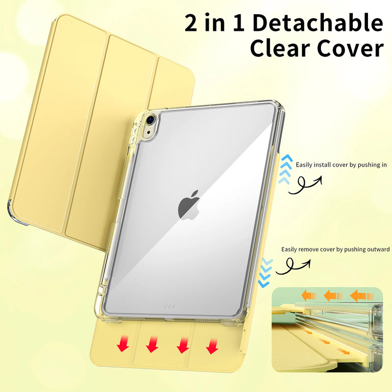 ZOYU For iPad for iPad Pro 11 12.9 Sliding Detachable Acrylic Case,for iPad 10th 10.9 Air 4 Air 5 10.2 7/8/9 th Gen mini 6 Case