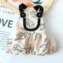 Summer Pet Dog Dress Dog Jumpsuit Animal Print Dog Skirt Puppy Vest Ins Style Suspenders Dog Clothes Chihuahua Girls Dog Outfit
