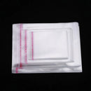 100pcs Transparent Bags For Gift Packaging Plastic Pouch Candy Cellophane T-Shirt Clothing Waterproof Storage Self Adhesive Bag