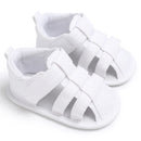 Summer Newborn Baby Fashion Soft Crib Shoes First Walker Anti Slip Sandals Shoes Boy Girl  Prewalker Canvas Casual Shoes 0-18M