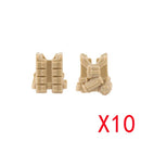 WW2 Military Building Blocks Mini Bricks Solider Figures Gifts Weapon Equipment Accessories USA Greman Vests Armor Toys For Kids