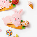 50pcs Easter Bunny Candy Bag Cute Rabbit Lollipop Cards Chocolate Cookie Gift Packaging Box Happy Easter Birthday Party Decor