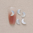 100pcs/Pack White Opal Drop Heart Mixed Shaped Resin Rhinestone Fancy Style Shiny 3D Manicure Nail Art Decoration Charms Jewelry