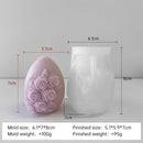 3D Creative Easter Eggs Silicone Mold DIY Flower Butterfly Egg Aroma Candle Plaster Ornaments Mould Easter Decor Crafts Molds