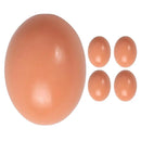 5 Pcs Imitation Fake Eggs Blank Wood Artificial for Chicken Nests Wooden Chickens Easter Crafts Solid