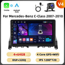 Podofo 2Din 9 ''Car Radio For Mercedes-Benz C-Class W204 S204 2007-2010 Multimedia Player GPS Carplay Android Car DSP BT RDS