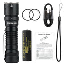 Sofirn SC33 XHP70.3 HI LED Flashlight Tactical 5200lm Powerful 21700 USB C Rechargeable Torch with Tail E-switch Outdoor Light