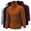 New High quality Men's turtleneck sweater pullover shirt long sleeve warm knitted turtleneck sweater 7 Colors