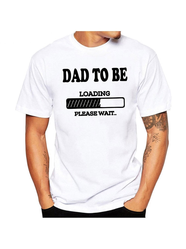 Dad To Be Baby Loading Couple T-Shirt Summer Funny Maternity Matching T Shirts Pregnancy Announcement Shirts Clothes Outfits