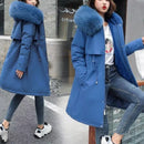 New In Coats & Jackets Women's Winter Padded Jacket Loose Casual Outerwears Fleece Hodded Windbreaker Elegant Office Lady's Coat