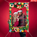Christmas Photo Booths Merry Christmas Decoration for Home 2025 Pendant Xmas Backdrop Ornament Navidad Natal New Year Gift 2026