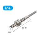Mini Inductive Sensor Switch Stainless Steel IP65 Waterproof Proximity Switch with 2m Cable M3 M4 M5 M6 Three Wire NPN PNP