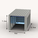 MOC Model Carage Family Garage Clear Glass Roller Door Car Barn Building Blocks Parts DIY Bricks Minifig Items Toys for Children