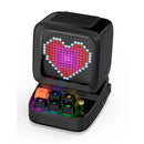 Divoom Ditoo plus Retro Pixel Art Game Bluetooth Speaker with 16X16 LED App Controlled Front Screen (Black)(green)(Blue)