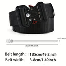1pc Men's Belt Outdoor Multi Function Belt High Quality Canvas For Nylon Male Luxury Belts Women's Sport Jeans Belt Neutral Belt