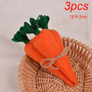 2/3PCS Easter Ornaments Carrots Rabbit Hanging Pendant Toy Cloth Props Happy Easter Decorations 2023 for Home Party
